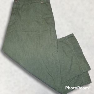 Mountain Lake Olive Green Cotton Capris Vintage Womens size 16